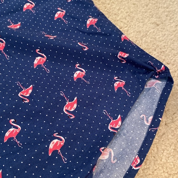 The CUTEST🦩🦩🦩 Flamingo Button-down Shirt L Geometrix Slim Fit Drill - Picture 2 of 10